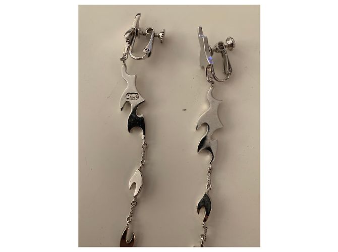 Pendientes Dior de acero plateado Plata - vista 2