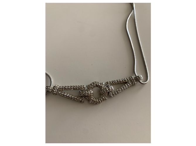 Collana Dior argentata in acciaio Argento - vista 2