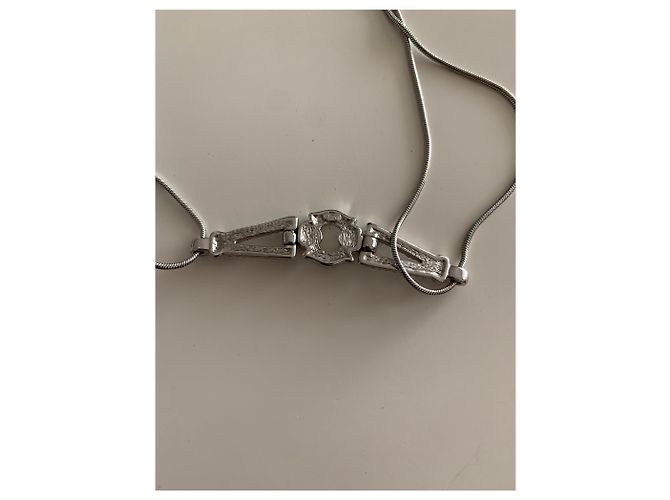 Collana Dior argentata in acciaio Argento - vista 3