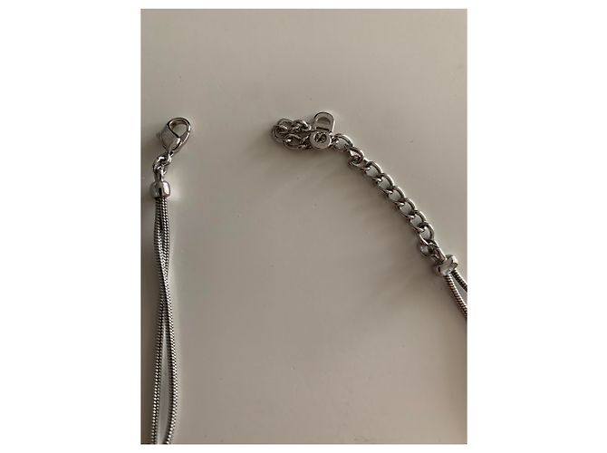 Collana Dior argentata in acciaio Argento - vista 4