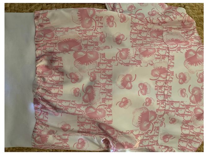 Dior Jacke aus Baumwolle Rosa Weiß Größe M Pink - Ansicht 8
