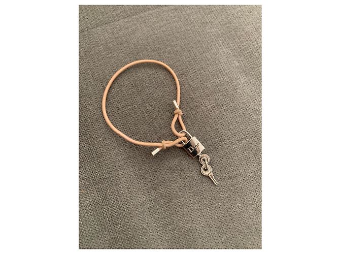 Bracciale Dior in acciaio e corda argento rosa - vista 2