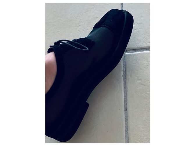 Scarpe Derby Chanel Nere Trasparenti Nero - vista 3