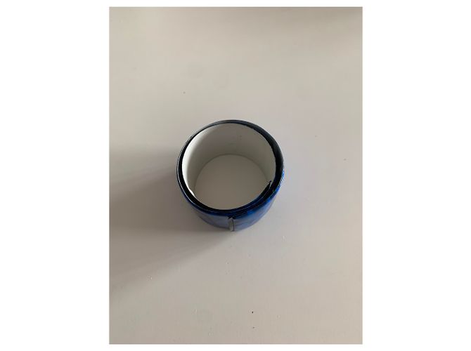 Bracciale Dior blu in plastica avvolgente - vista 2