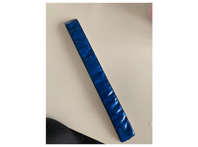 Bracciale Dior blu in plastica avvolgente - vista 5