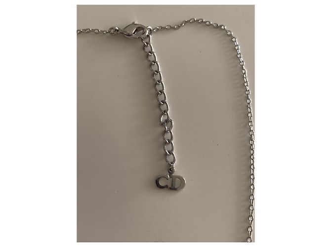 Collana Dior Cuore in Madreperla Rosa e Argento - vista 3