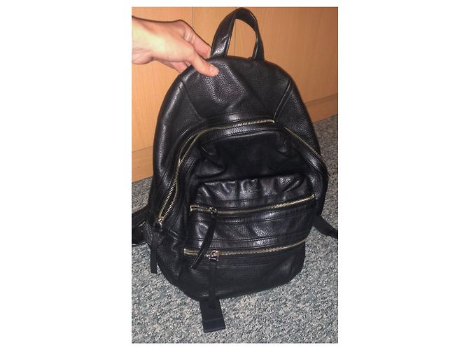 Marc Jacobs Rucksack aus Lammfell schwarz - Ansicht 3