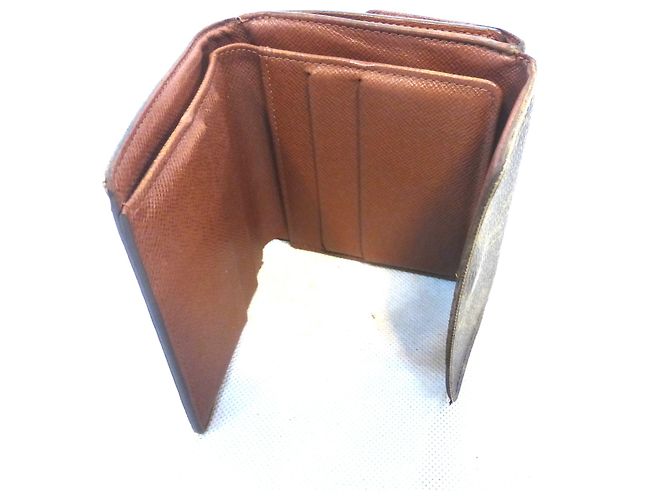 Louis Vuitton Elise Monogram Cartera Marrón Cuero Castaño - vista 10