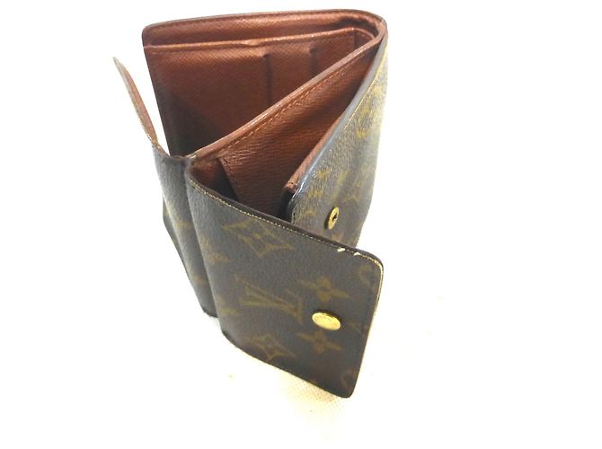 Louis Vuitton Elise Monogram Cartera Marrón Cuero Castaño - vista 11