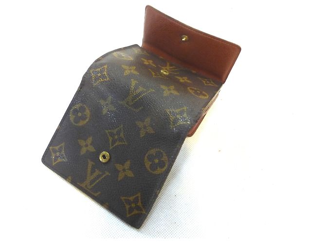 Louis Vuitton Elise Monogram Cartera Marrón Cuero Castaño - vista 12