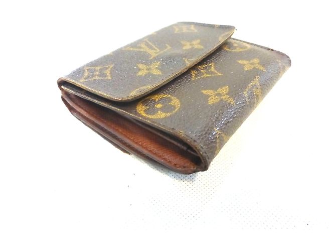 Louis Vuitton Elise Monogram Cartera Marrón Cuero Castaño - vista 3