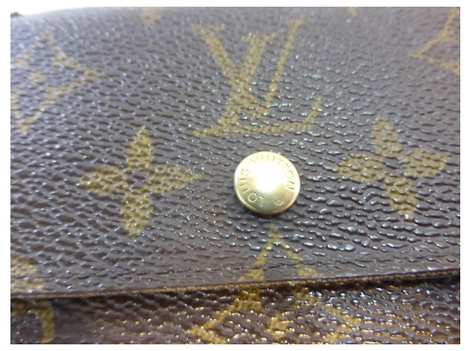 Louis Vuitton Elise Monogram Cartera Marrón Cuero Castaño - vista 6