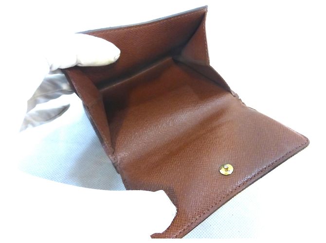Louis Vuitton Elise Monogram Cartera Marrón Cuero Castaño - vista 7