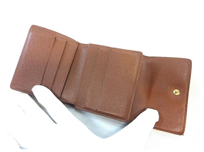 Louis Vuitton Elise Monogram Cartera Marrón Cuero Castaño - vista 8