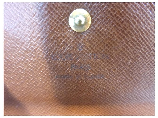Louis Vuitton Elise Monogram Cartera Marrón Cuero Castaño - vista 9