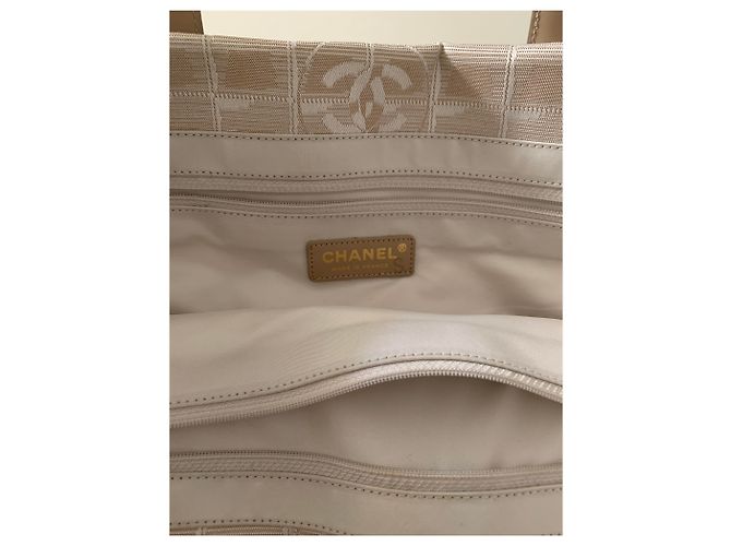 Borsa Chanel Beige in tessuto - vista 2
