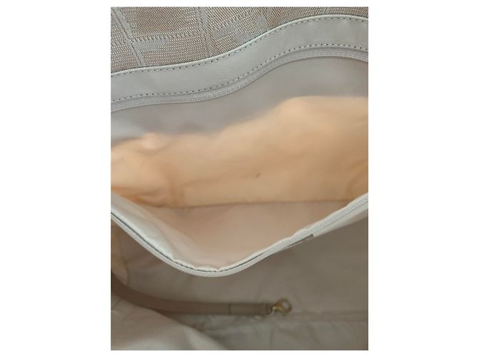 Borsa Chanel Beige in tessuto - vista 9