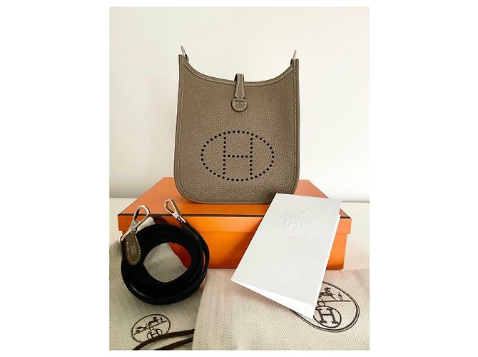 Hermès Hermes evelyne mini tpm 16 amazone Marrone - vista 7