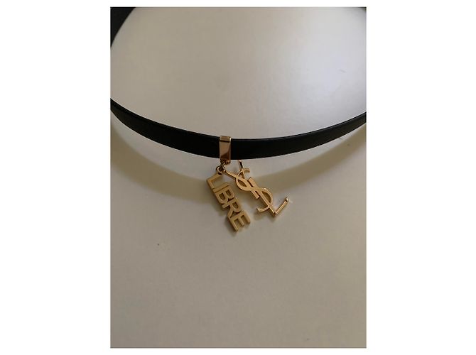 Collana nera avvolgente Yves Saint Laurent Nero - vista 3