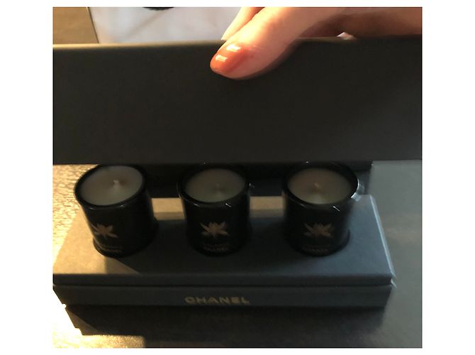 Cambon Chanel Visualización de tres velas Negro - vista 5
