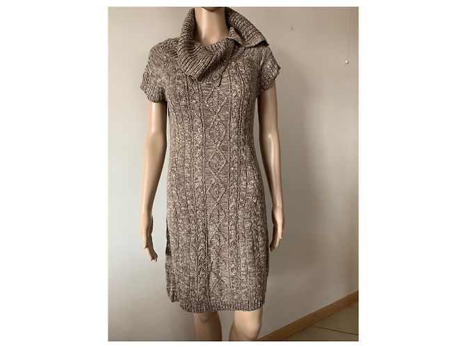 Vestido Calvin Klein Marrón de Acrílico S Castaño - vista 2