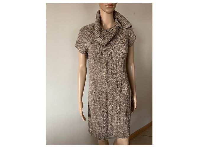 Vestido Calvin Klein Marrón de Acrílico S Castaño - vista 3