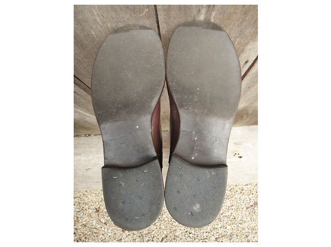 Botas Céline de cuero marrón oscuro talla 38 - vista 9