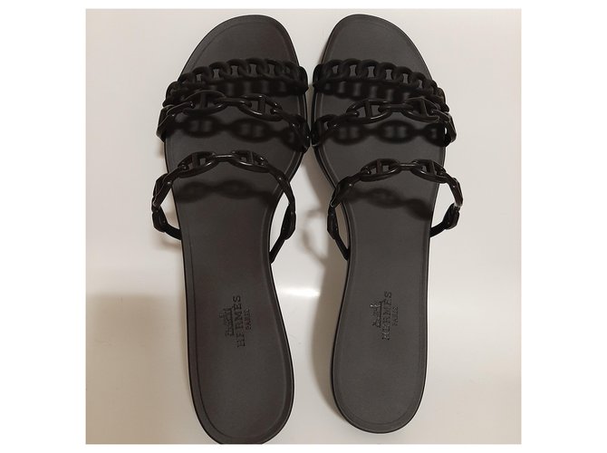 Hermès Ciabata Rivage Nero - vista 2