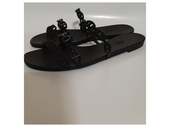 Hermès Ciabata Rivage Nero - vista 3