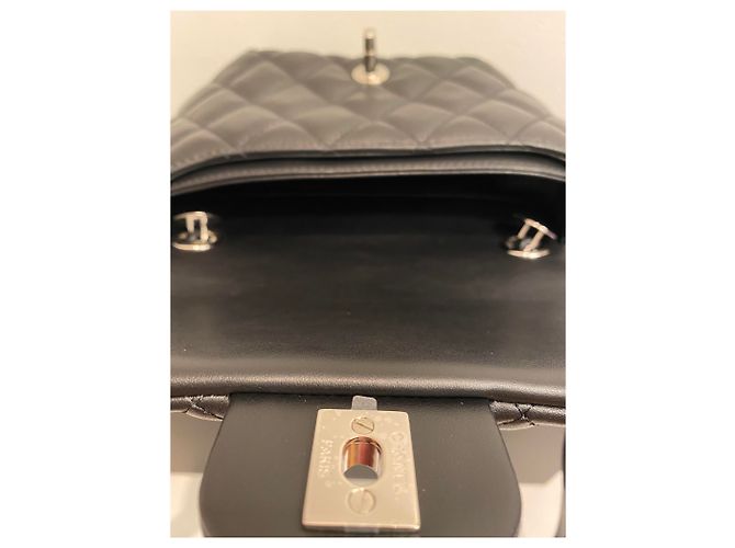Bolsa acolchoada Chanel para cinto NOVA Preto - vista 11