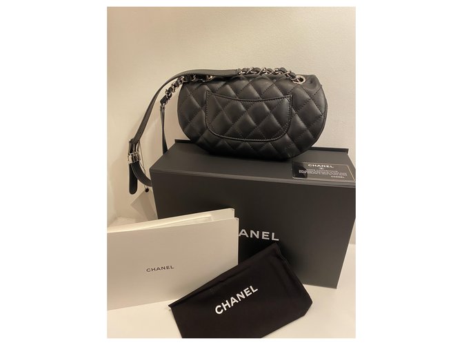Bolsa acolchoada Chanel para cinto NOVA Preto - vista 3