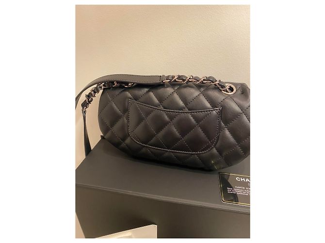 Bolsa acolchoada Chanel para cinto NOVA Preto - vista 5