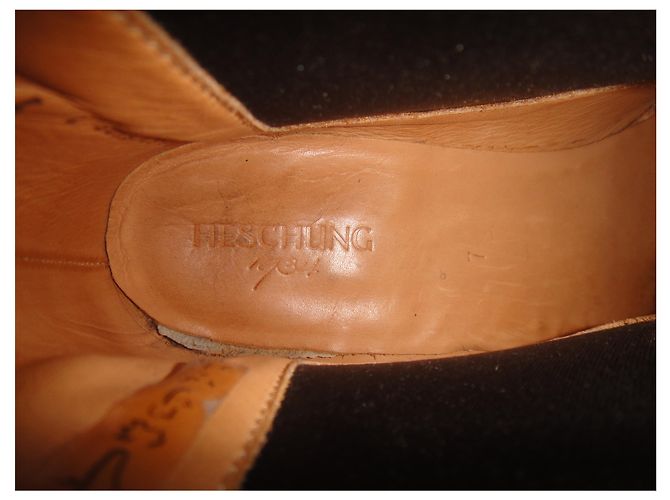 Botas Chelsea Heschung Cuero Marrón Claro 40 - vista 2