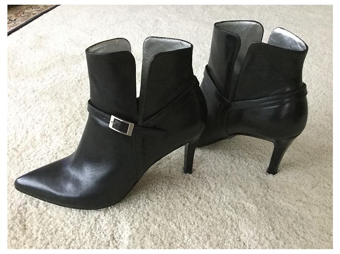 Botas de piel negras Free Lance 37 Negro - vista 3