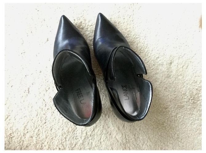 Botas de piel negras Free Lance 37 Negro - vista 4
