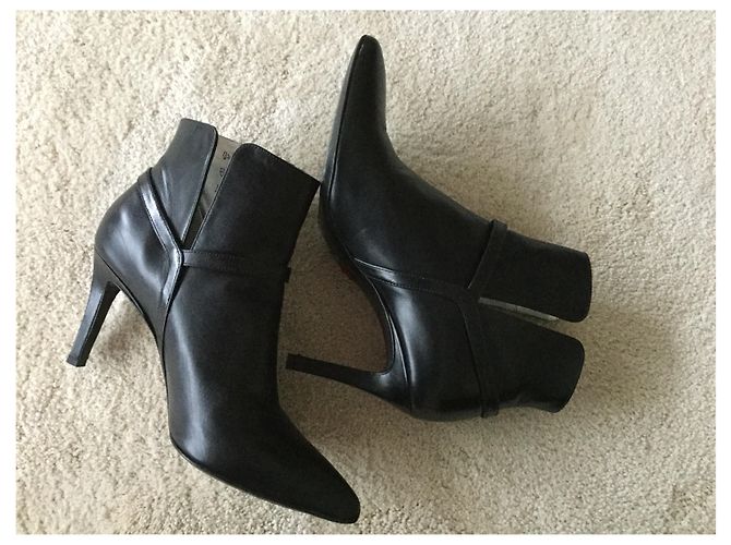 Botas de piel negras Free Lance 37 Negro - vista 5