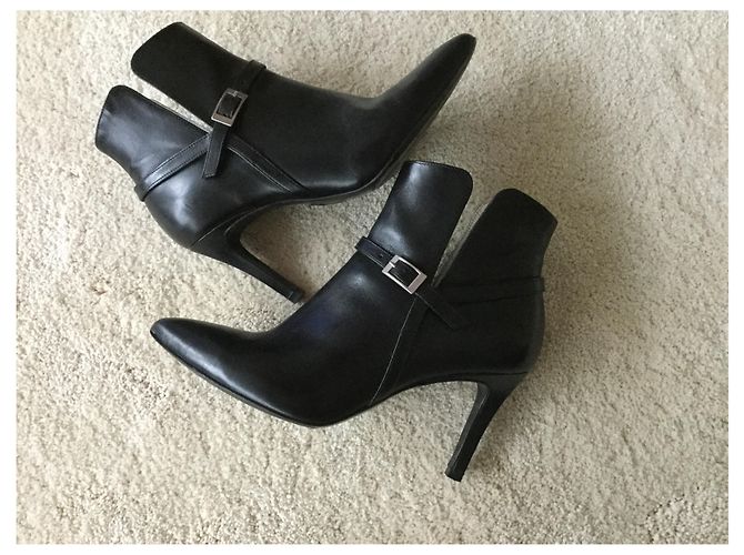 Botas de piel negras Free Lance 37 Negro - vista 6