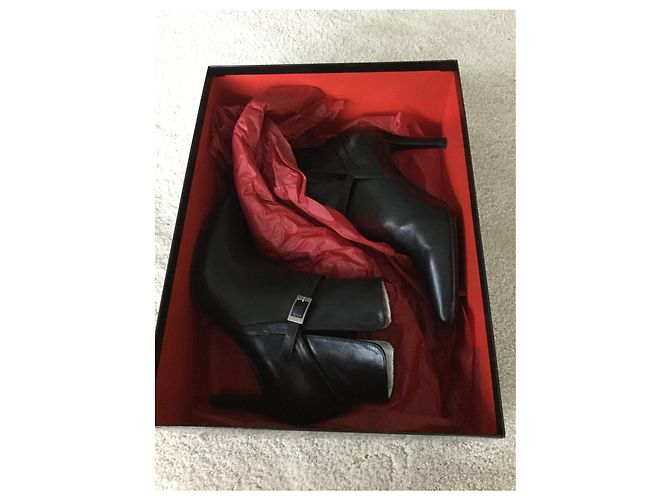 Botas de piel negras Free Lance 37 Negro - vista 8