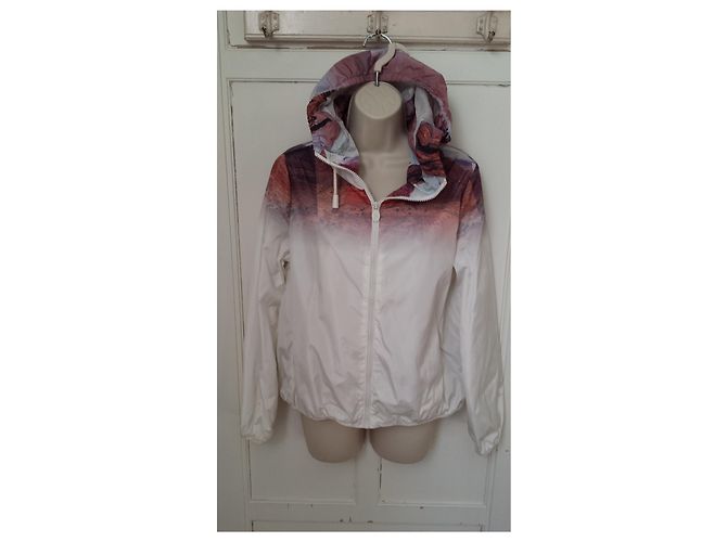 Gertrude Langarm Windjacke Weiß - Ansicht 2