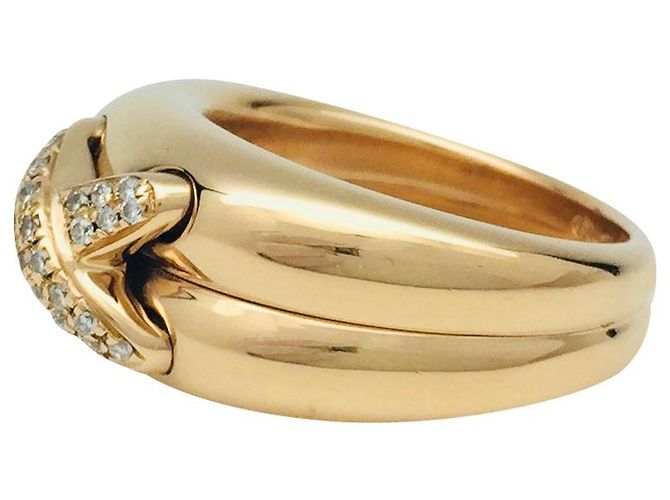Chaumet Ring, "Collegamenti", Oro giallo e diamanti. - vista 2