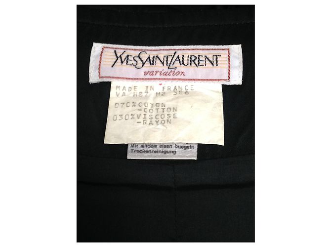 Yves Saint Laurent Etuikleid aus schwarzem Samt - Ansicht 2