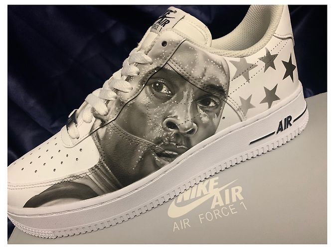 Nike Air Force 1 Scarpe da ginnastica in pelle bianca Bianco - vista 2