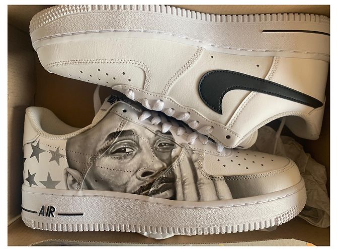 Nike Air Force 1 Scarpe da ginnastica in pelle bianca Bianco - vista 4