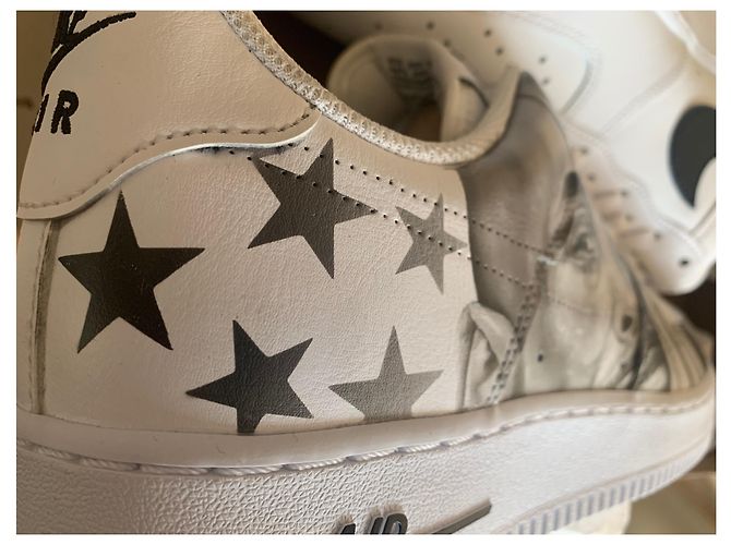 Nike Air Force 1 Scarpe da ginnastica in pelle bianca Bianco - vista 5