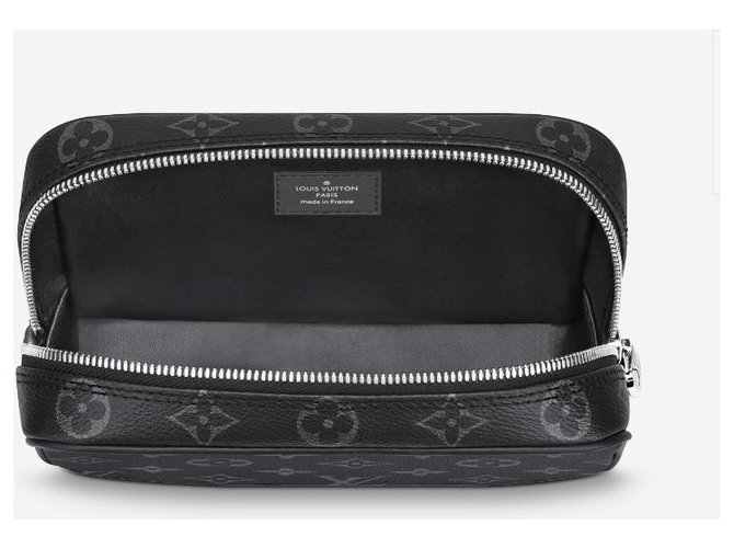 Louis Vuitton Necessaire Monogram Eclipse PM Grigio - vista 2