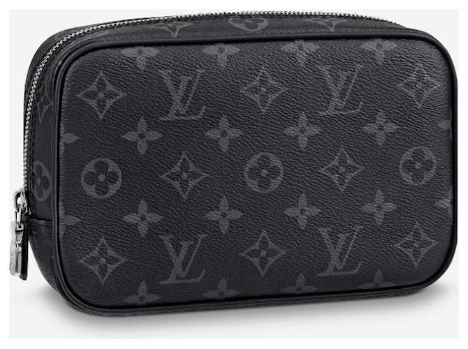 Louis Vuitton Necessaire Monogram Eclipse PM Grigio - vista 3