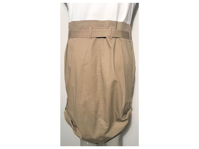 Abito Escada Sport bicolore bianco e beige in cotone - vista 10