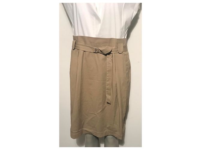 Abito Escada Sport bicolore bianco e beige in cotone - vista 14