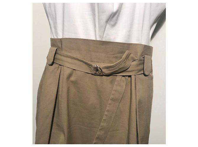 Abito Escada Sport bicolore bianco e beige in cotone - vista 8