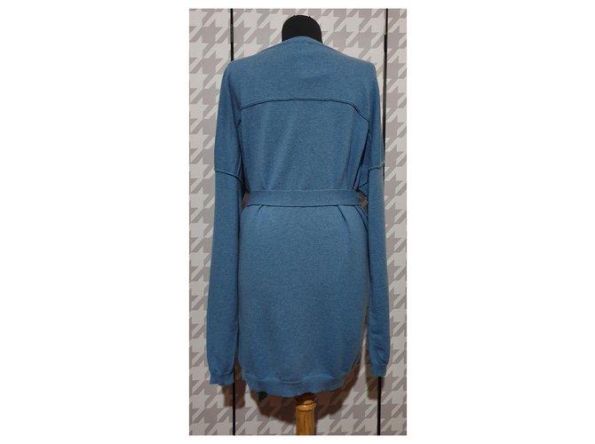 Cardigan maglione Malo in cashmere blu XL - vista 6